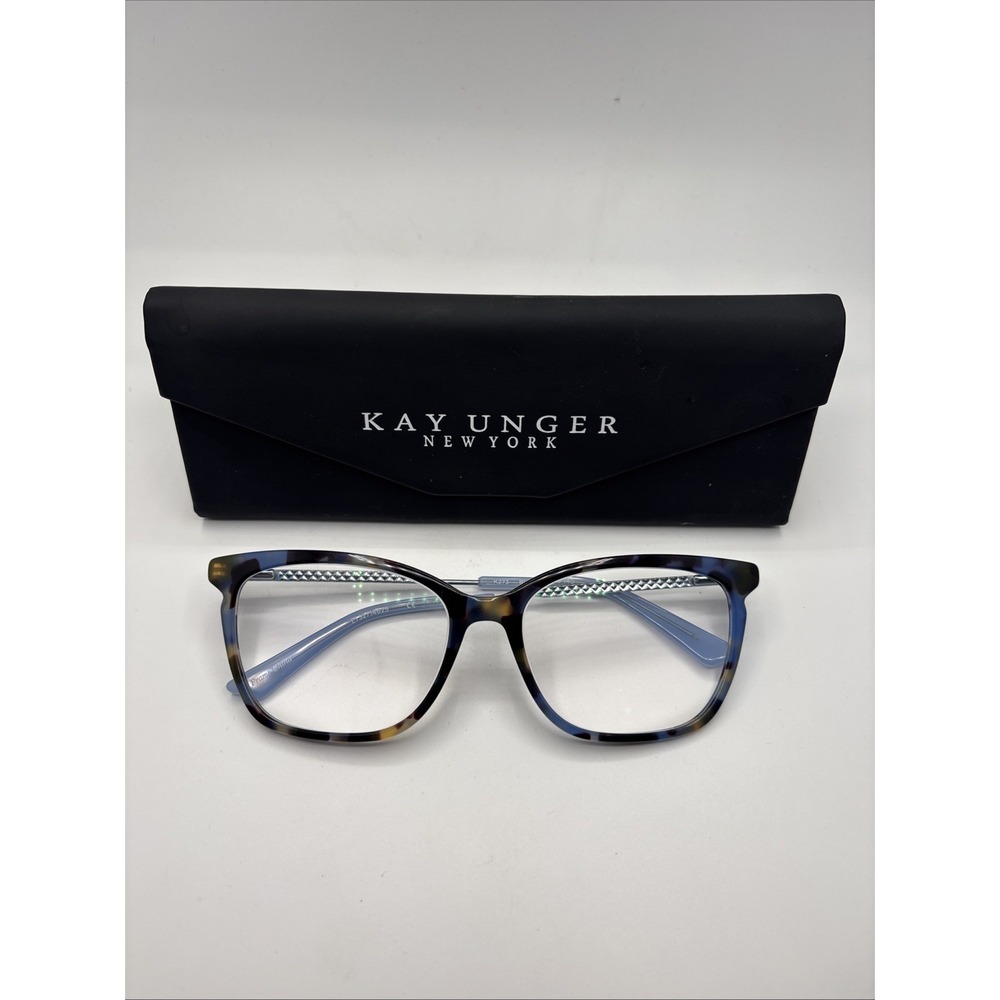 Kay Unger New York K273 BLU Eyeglasses Cat Eye Frames 55-16-140mm w/case